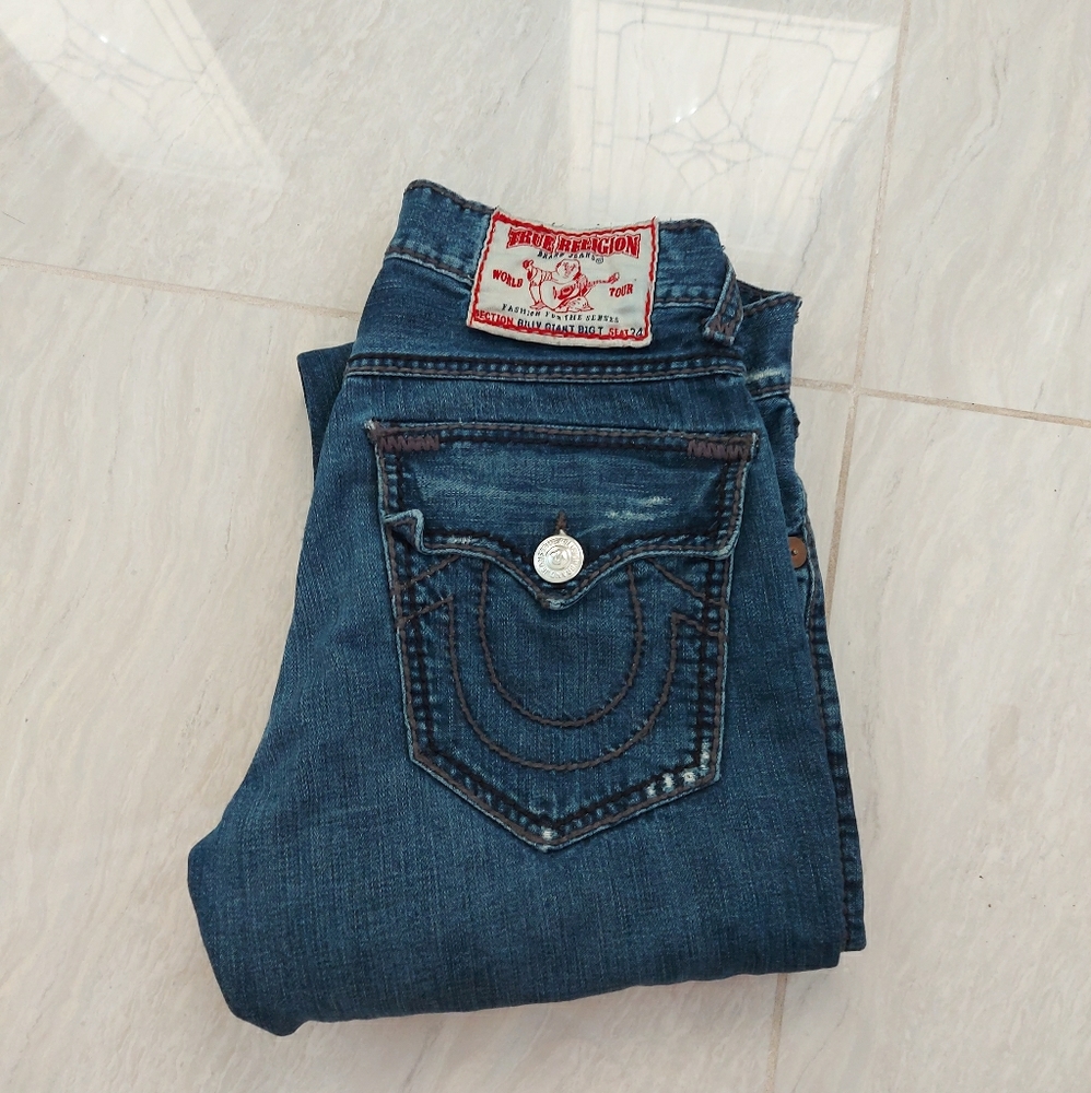 Men's True Religion distress jeans